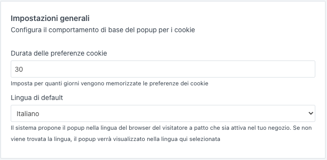 Configurazione Del Popup Per La Gestione Dei Cookie – Centro Assistenza ...